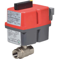 Electric rotary actuator woth 2/2-way ball valve