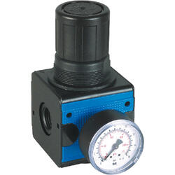 Pressure regulator series Bloc 3 with pressure gauge