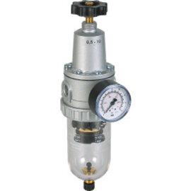 Filter regulator series Standard 2 with manual/semi-automatic condensate drain and pressure gauge